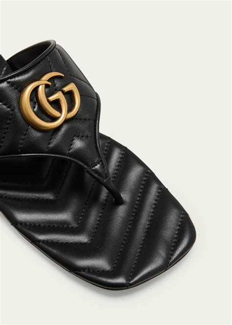 gucci marmont thong sandal